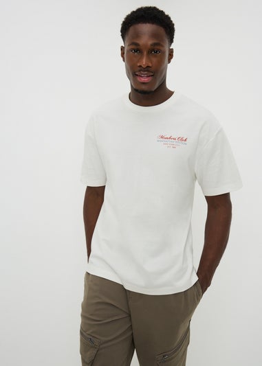 Ecru Printed T-Shirt