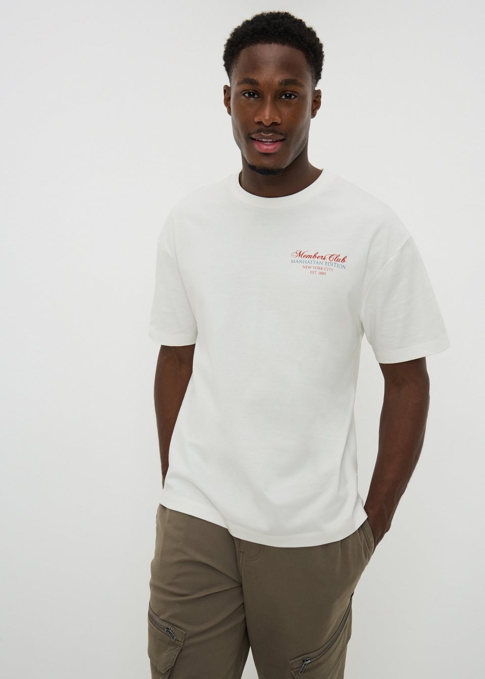 Ecru Printed T-Shirt