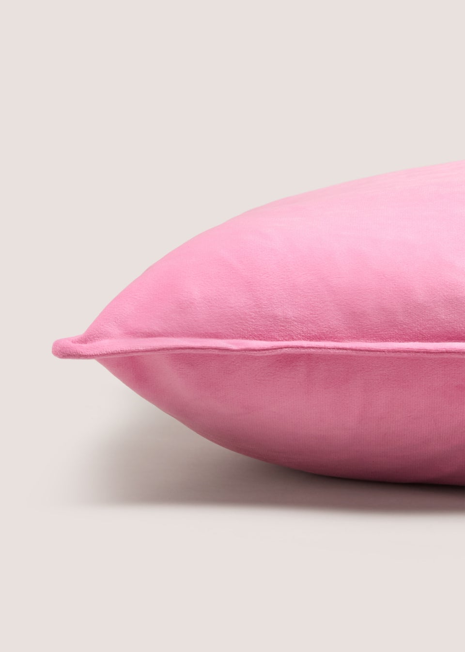 Pink Plain Velvet Cushion