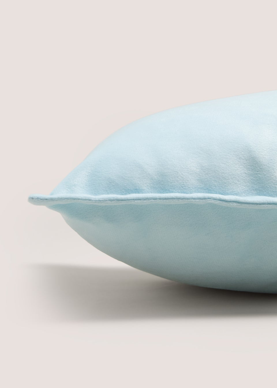 Blue Plain Velvet Cushion