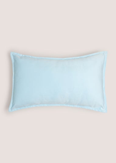 Blue Plain Velvet Cushion