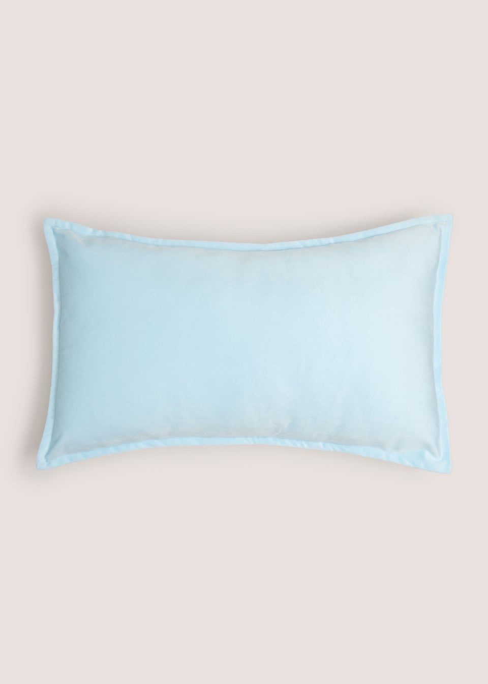 Blue Plain Velvet Cushion