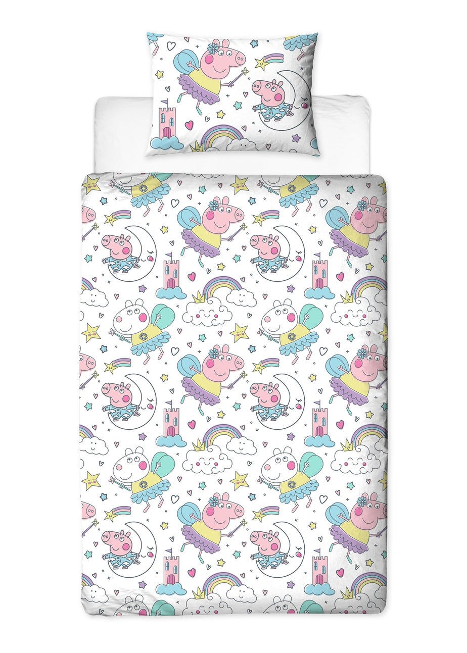 Peppa Bedtime Pink Panel Duvet Cover