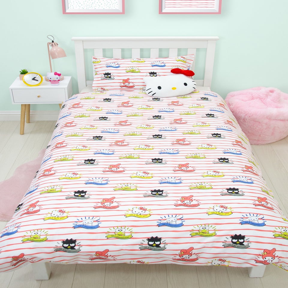 Hello Kitty Rare Pink Rotary Duvet Cover
