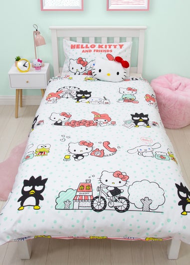 Hello Kitty Rare Pink Rotary Duvet Cover
