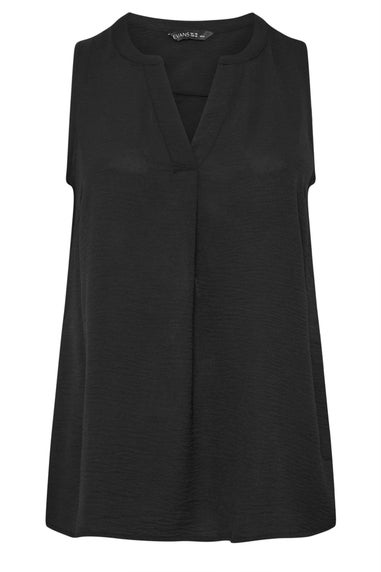 Evans Curve Black Pleat Front Vest