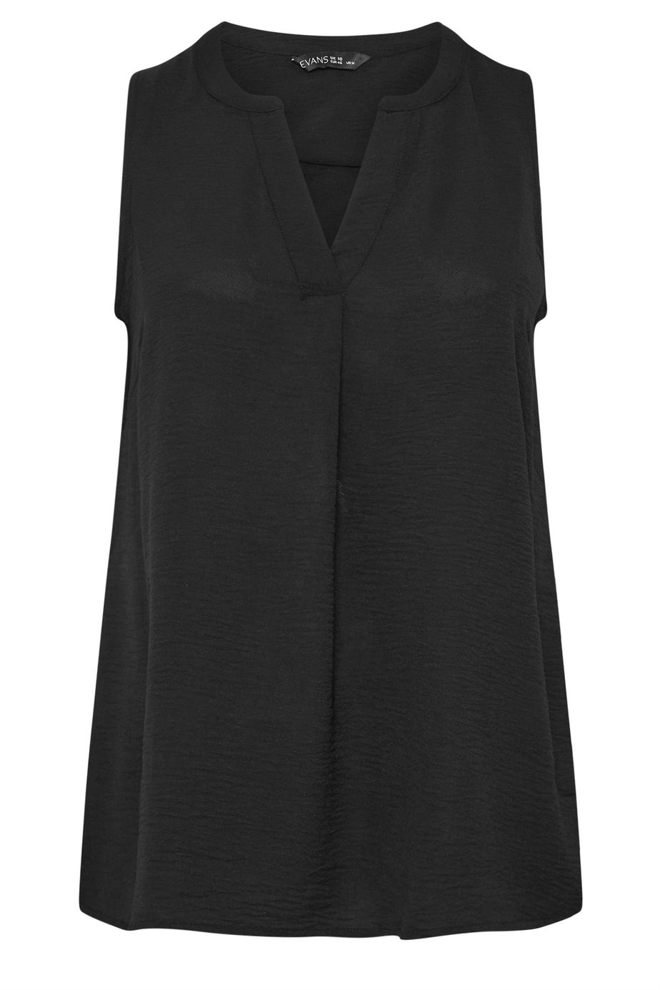 Evans Curve Black Pleat Front Vest