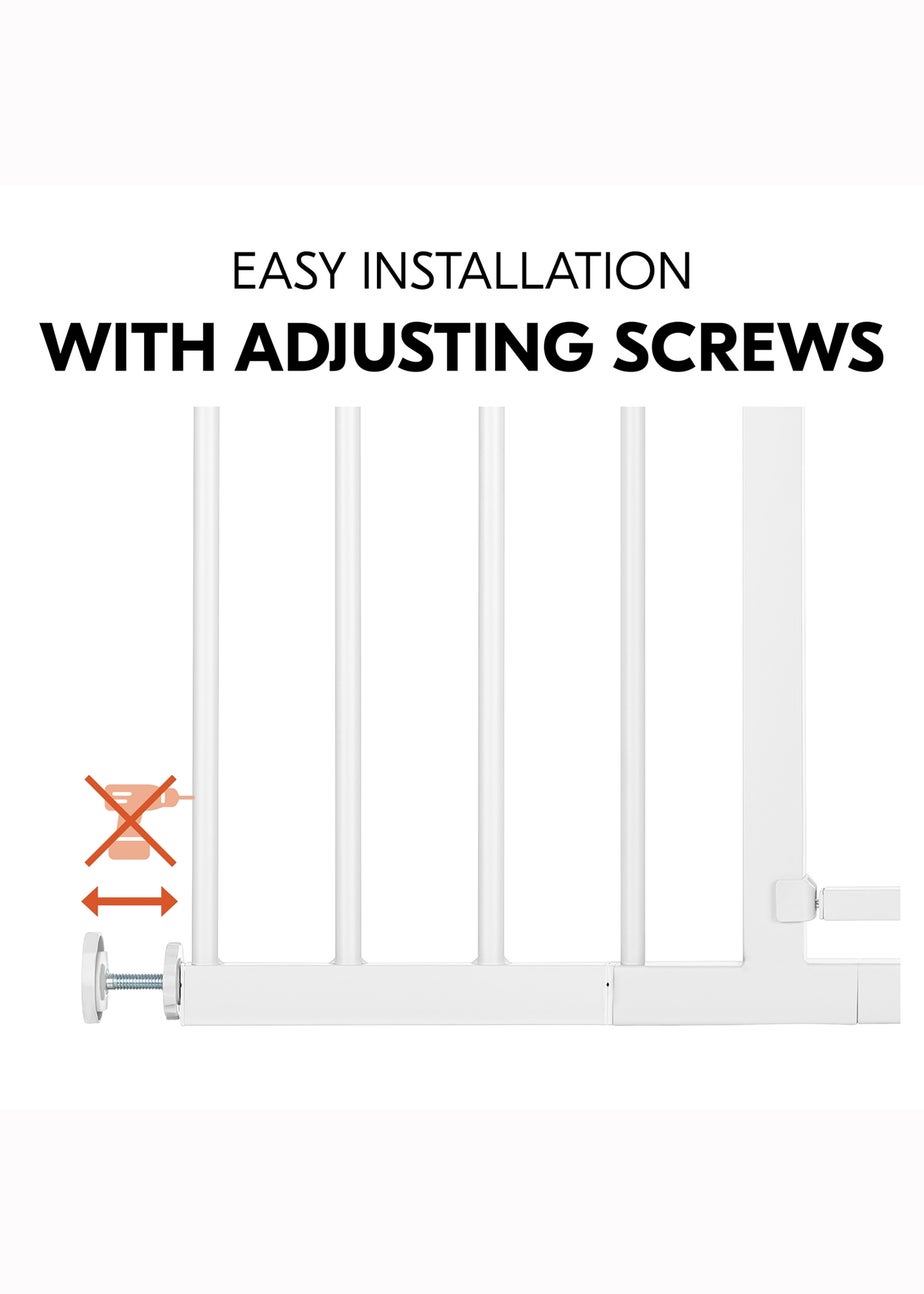 Hauck White Open N Stop​ 2 Set & 21cm Extension Bed Rail