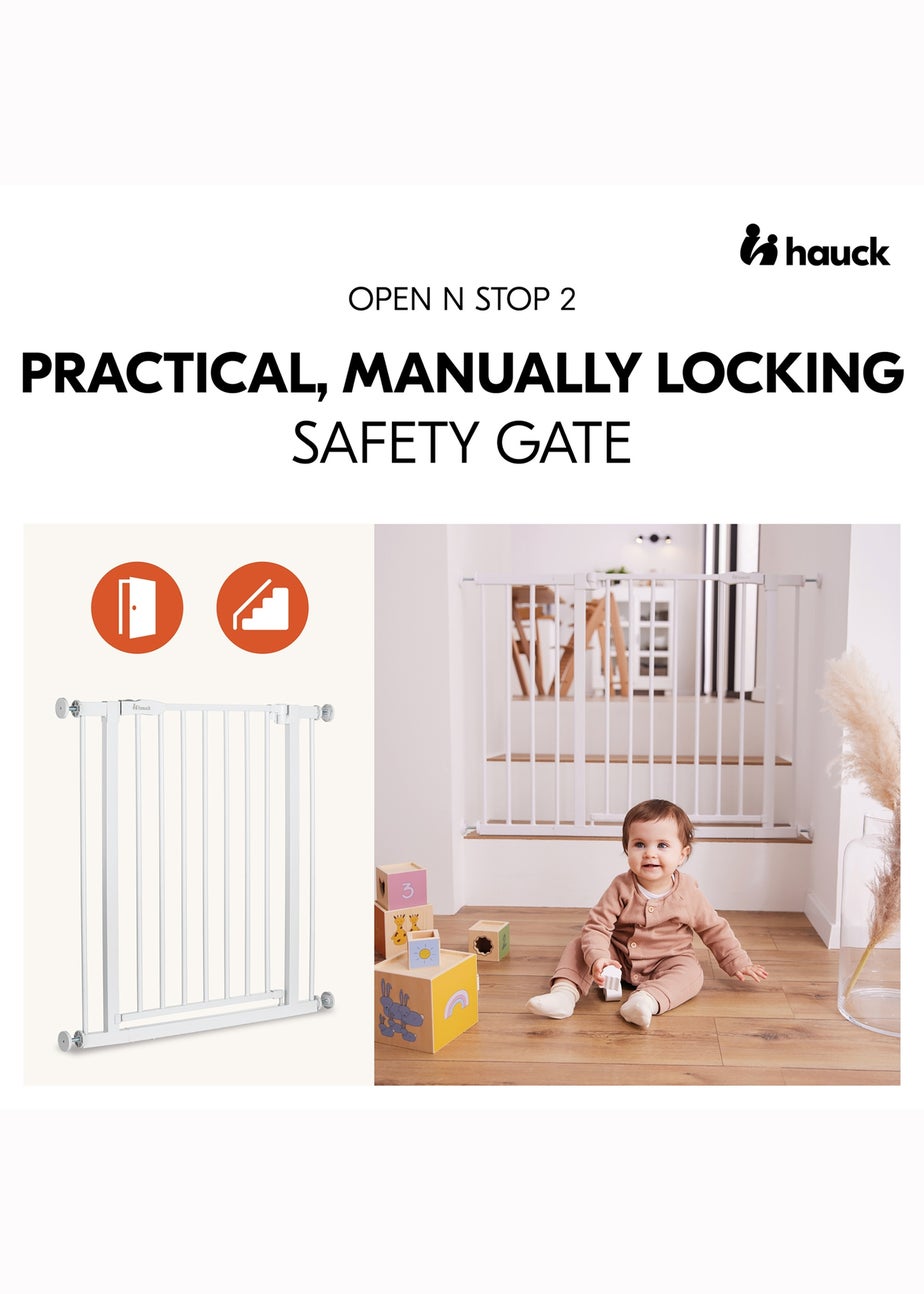 Hauck White Open N Stop​ 2 Bed Rails