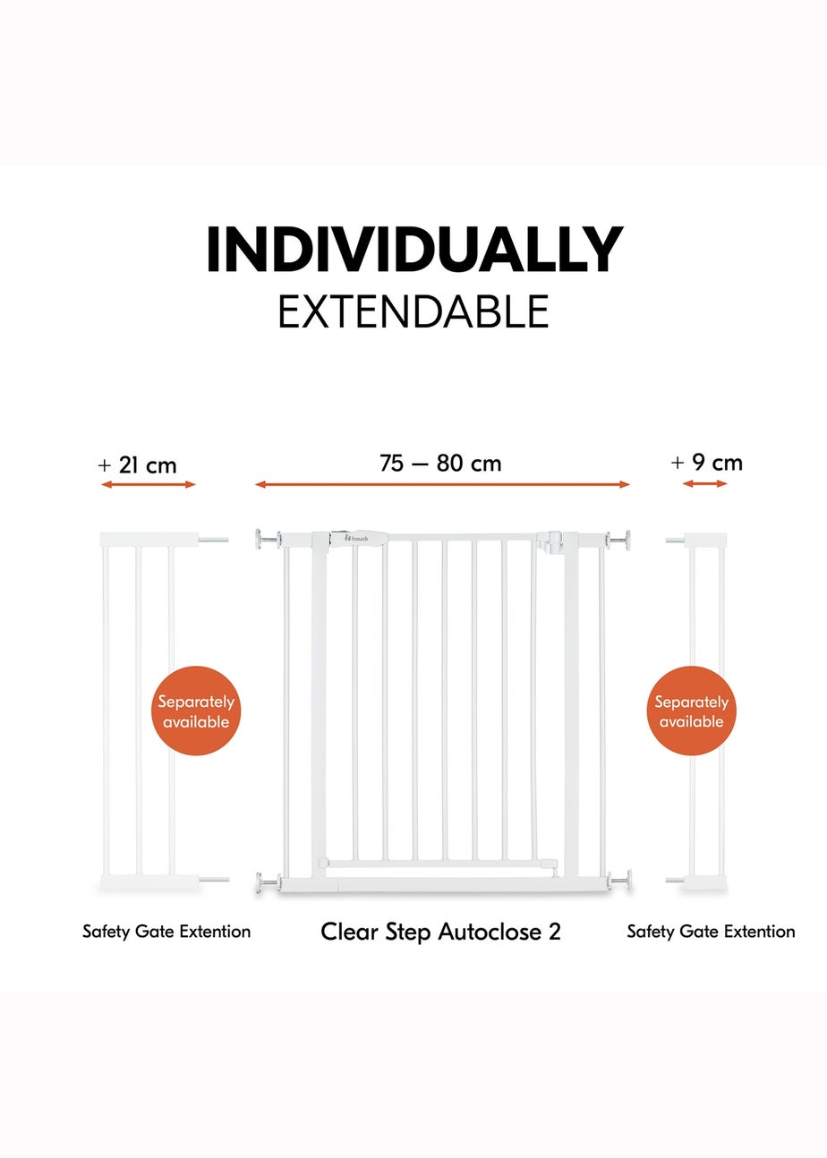 Hauck White Open N Stop​ 2 Bed Rails