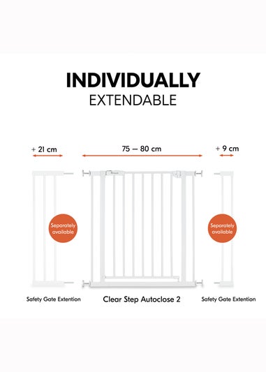 Hauck White Open N Stop​ 2 Bed Rails