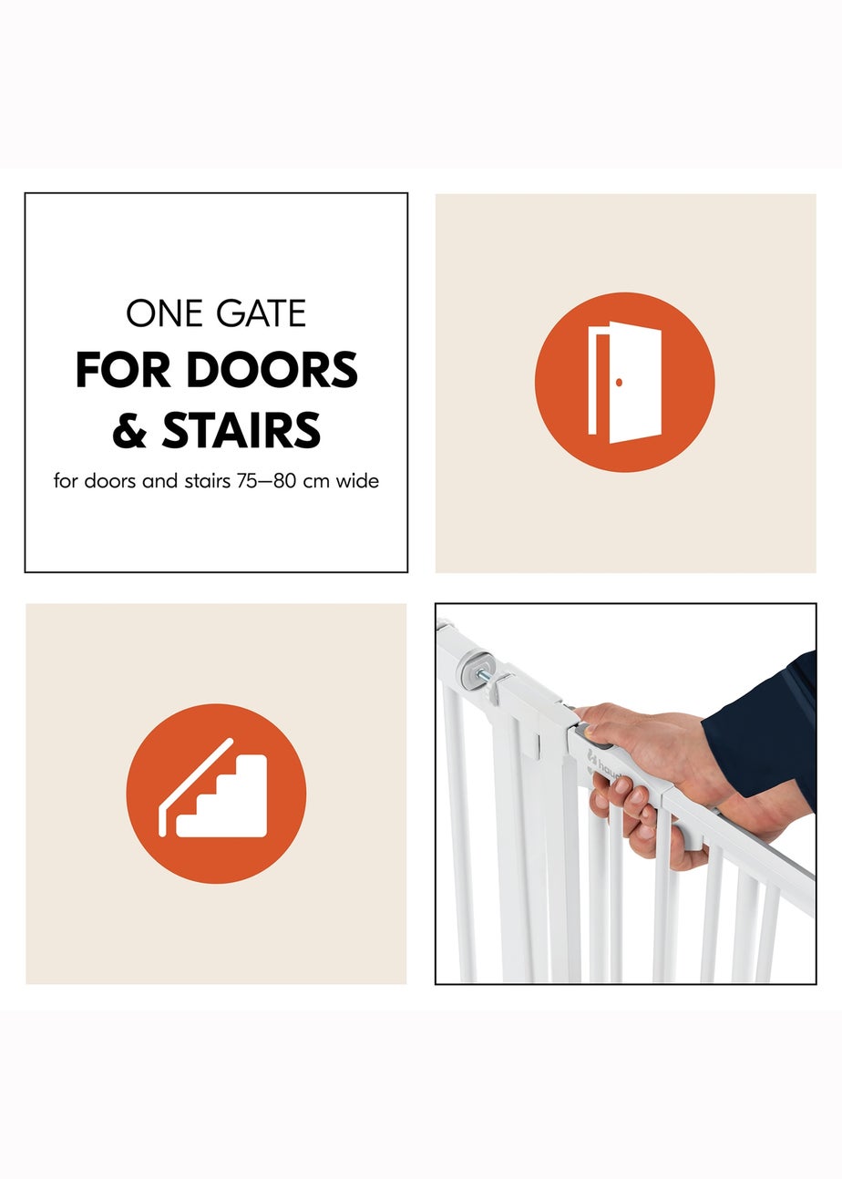 Hauck White Open N Stop​ 2 Bed Rails