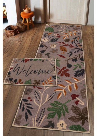 Homemaker Natural Autumn Leaf Runner & Doormat