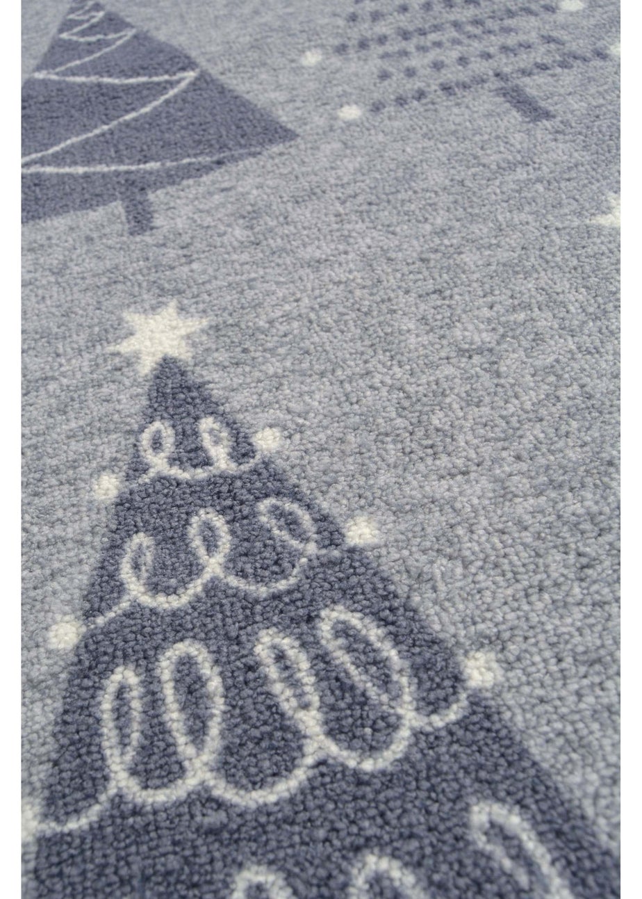 Homemaker Grey Christmas Trees Runner