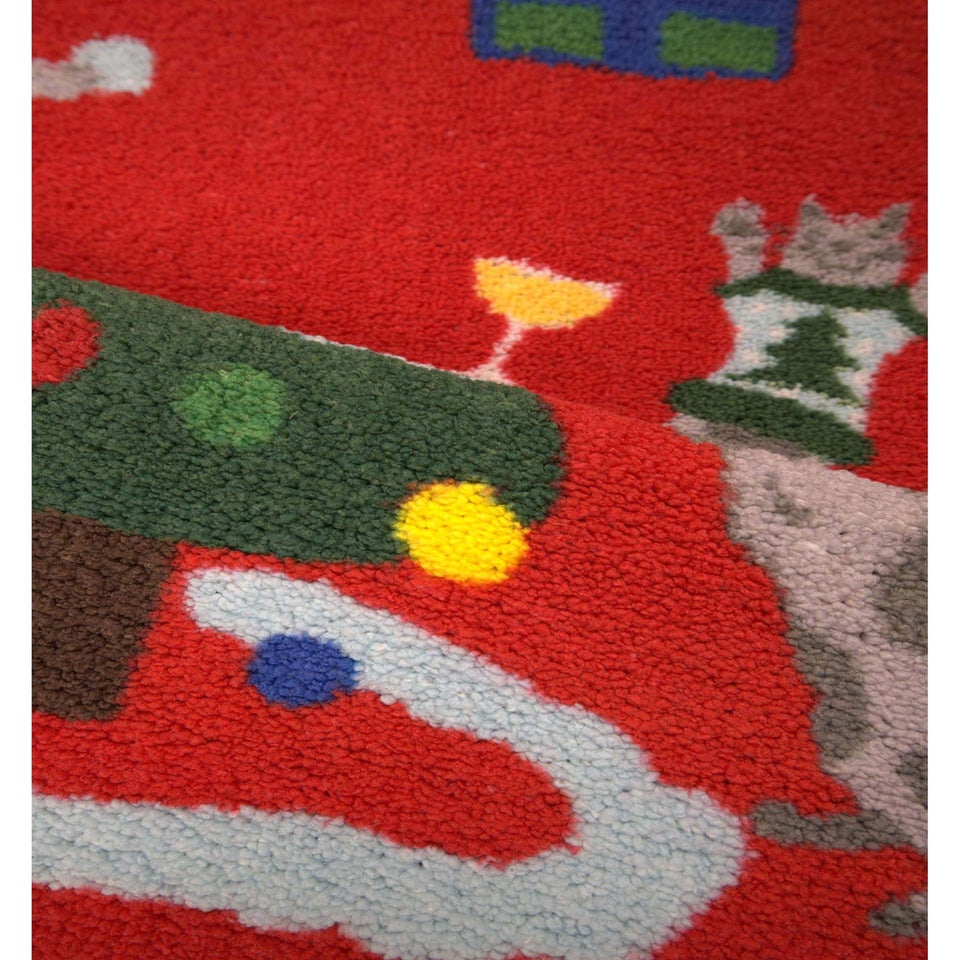 Homemaker Red Christmas Cat Runner