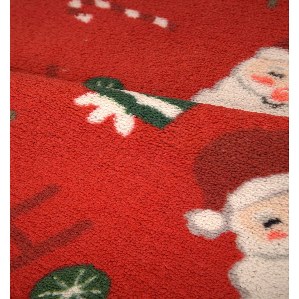 Homemaker Red Santa Stop Here Runner & Doormat