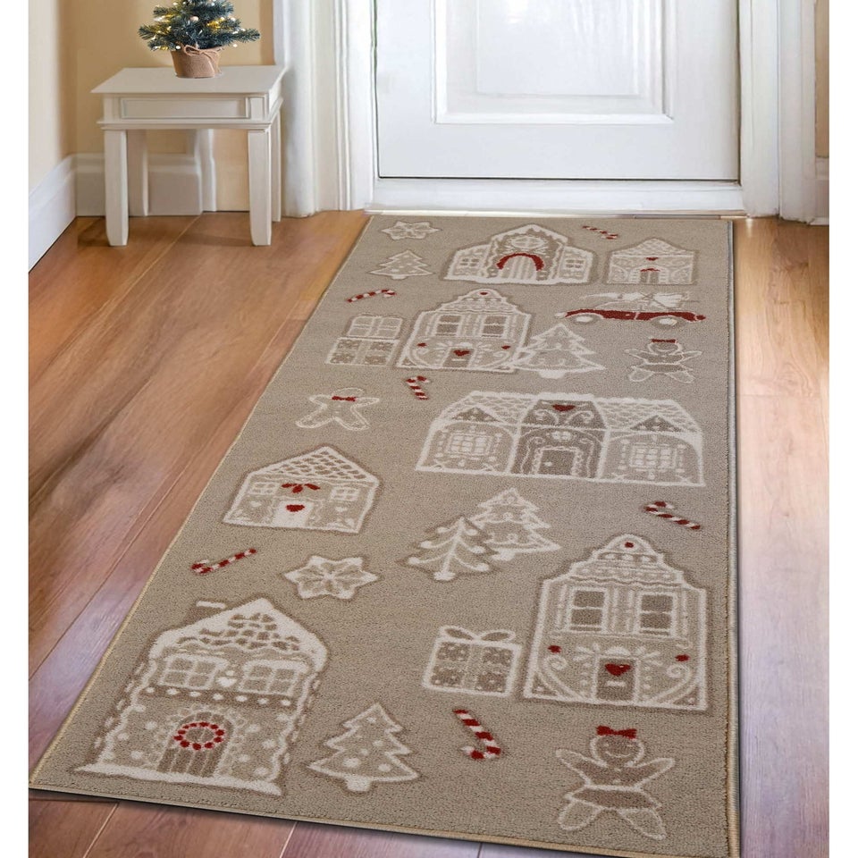Homemaker Natural Gingerbread House Runner
