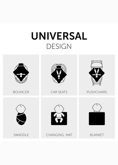 Hauck Beige Bloom Snuggle N Dream Blanket