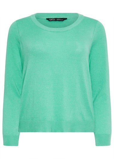 M&Co Petite Mint Green Crew Neck Jumper