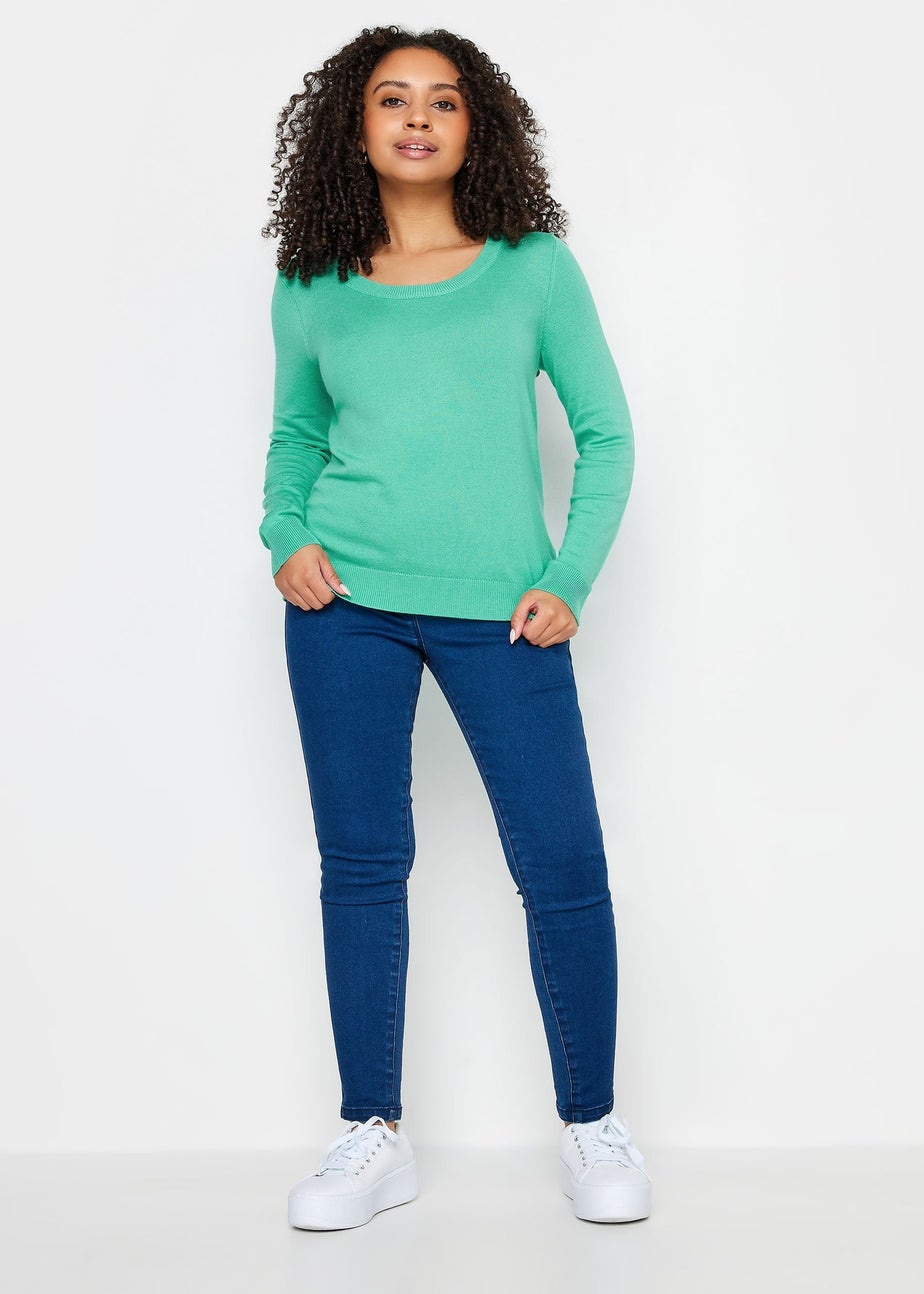 M&Co Petite Mint Green Crew Neck Jumper