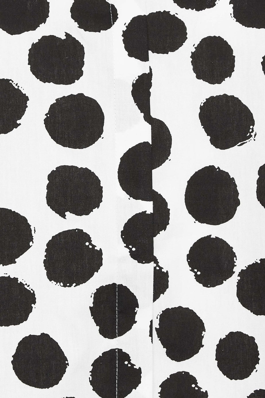 M&Co White Polka Dot Puff Sleeve Shirt