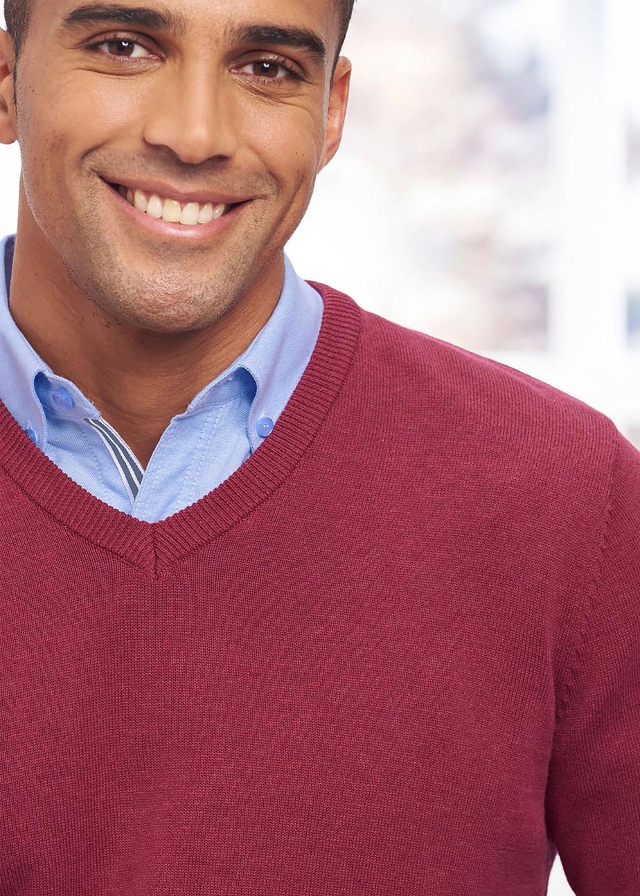 Cotton Traders Sienna Cotton V-Neck Jumper