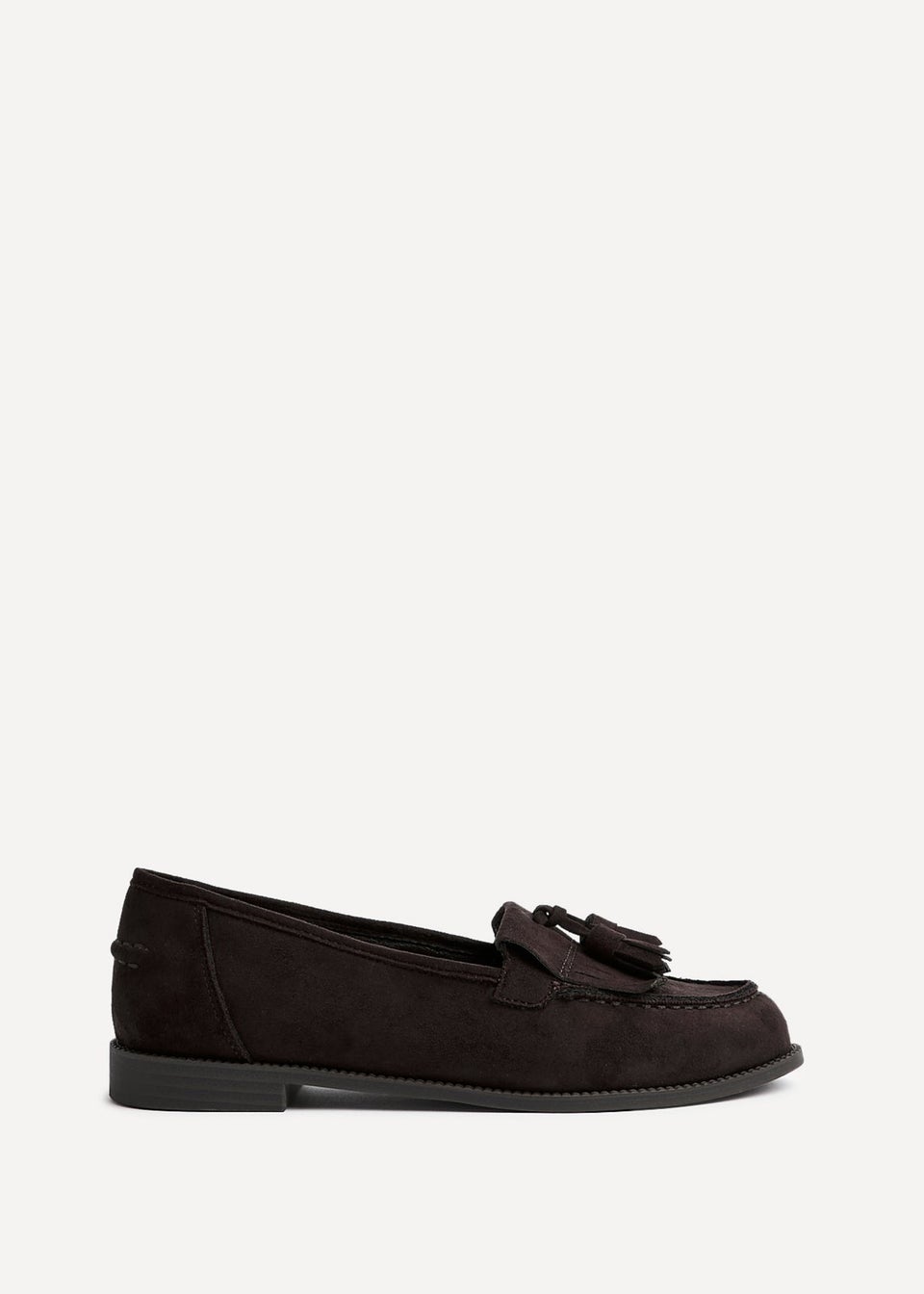Linzi Rosemary Brown Faux Suede Classic Slip On Loafer