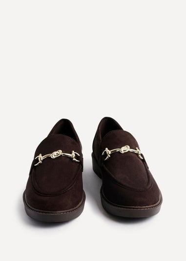 Linzi Elite Brown Faux Suede Loafer