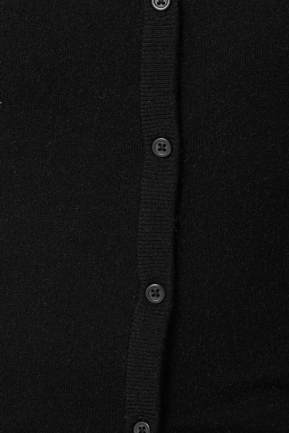 Long Tall Sally Black Crew Neck Button Cardigan