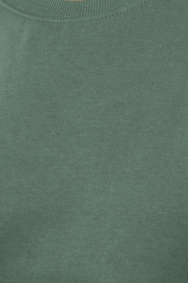 Long Tall Sally Khaki Green Crew Neck Sweatshirt