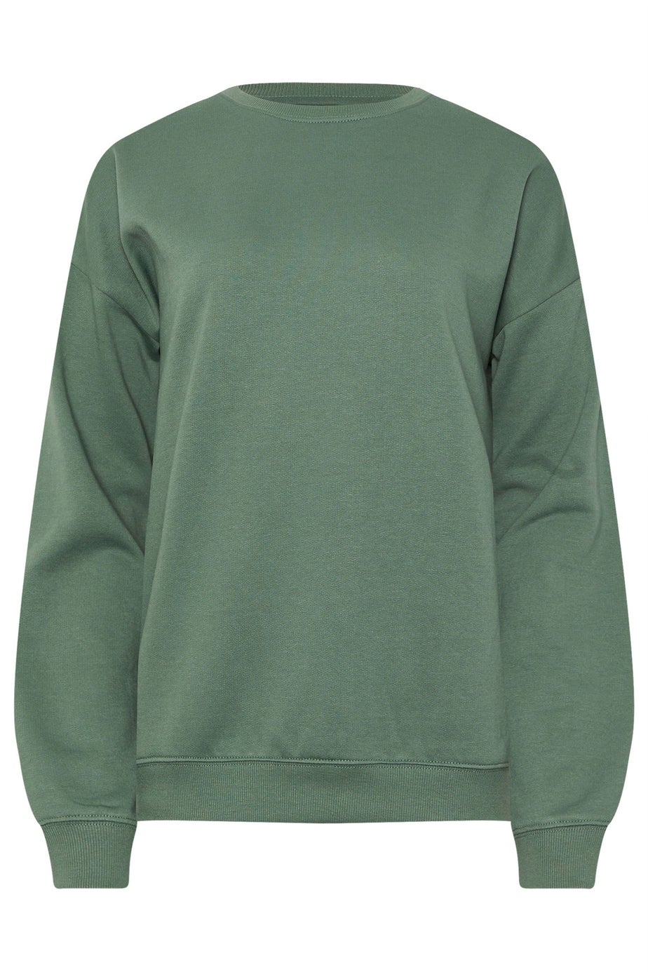 Long Tall Sally Khaki Green Crew Neck Sweatshirt