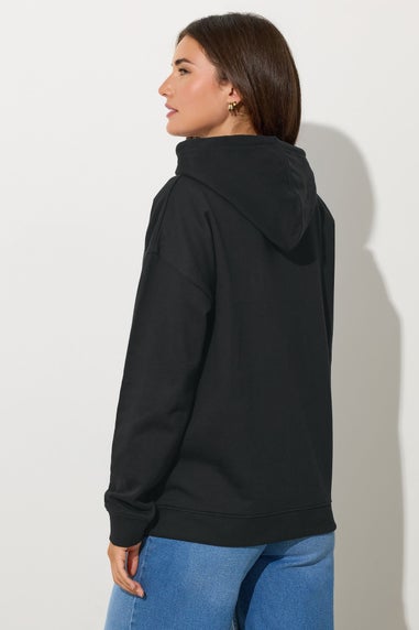 Long Tall Sally Black Drawstring Hoodie