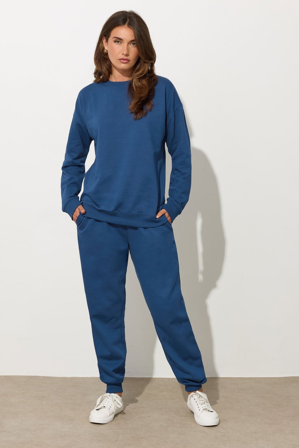 Long Tall Sally Dark Blue Cuffed Jogger