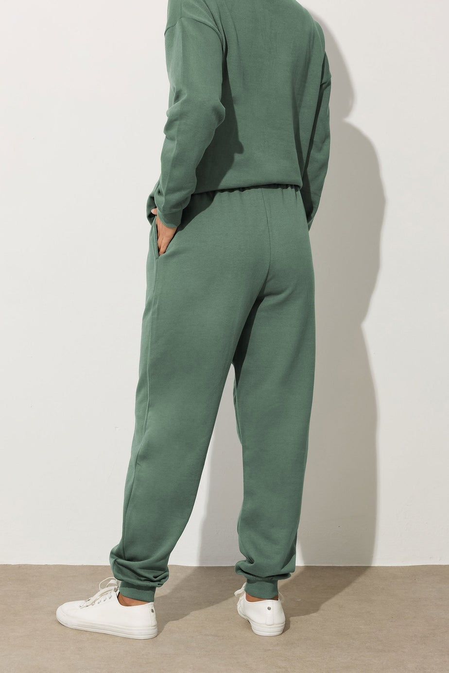 Long Tall Sally Khaki Green Cuffed Jogger