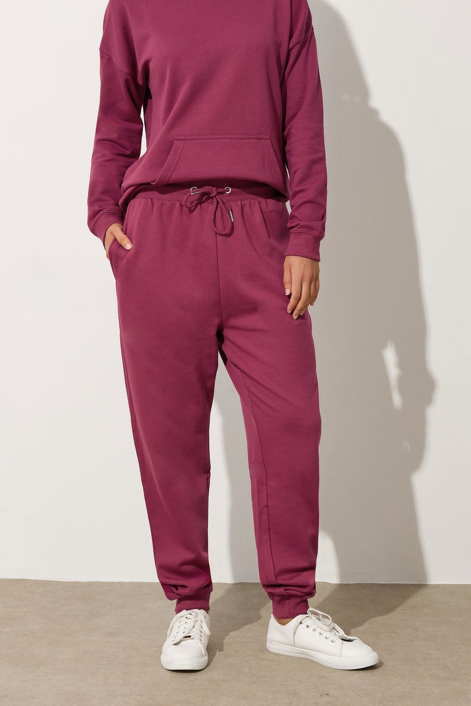 Long Tall Sally Dark Pink Cuffed Jogger