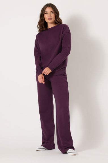 Long Tall Sally Purple Wide Leg Joggers
