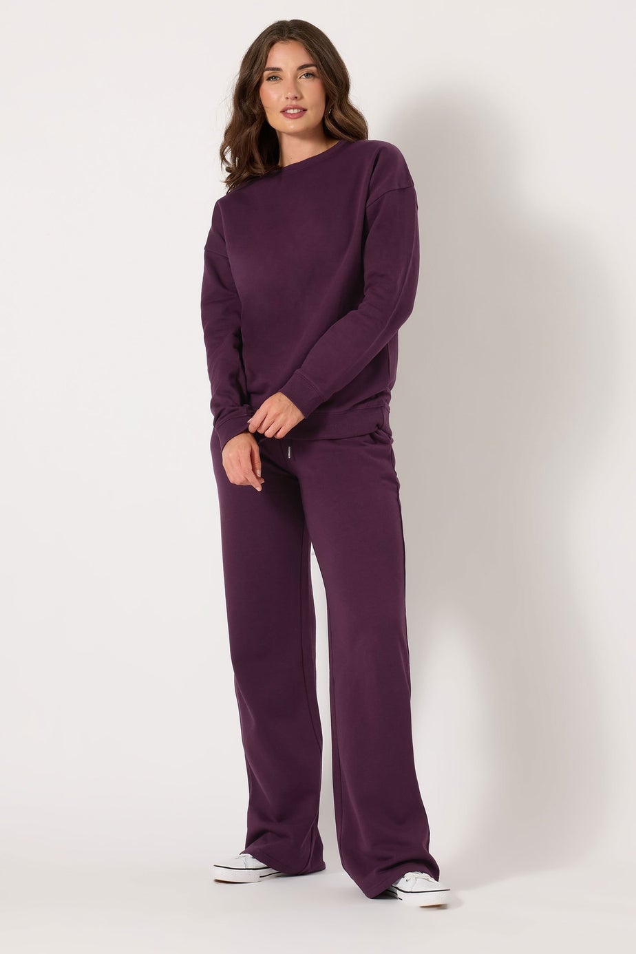 Long Tall Sally Purple Wide Leg Joggers