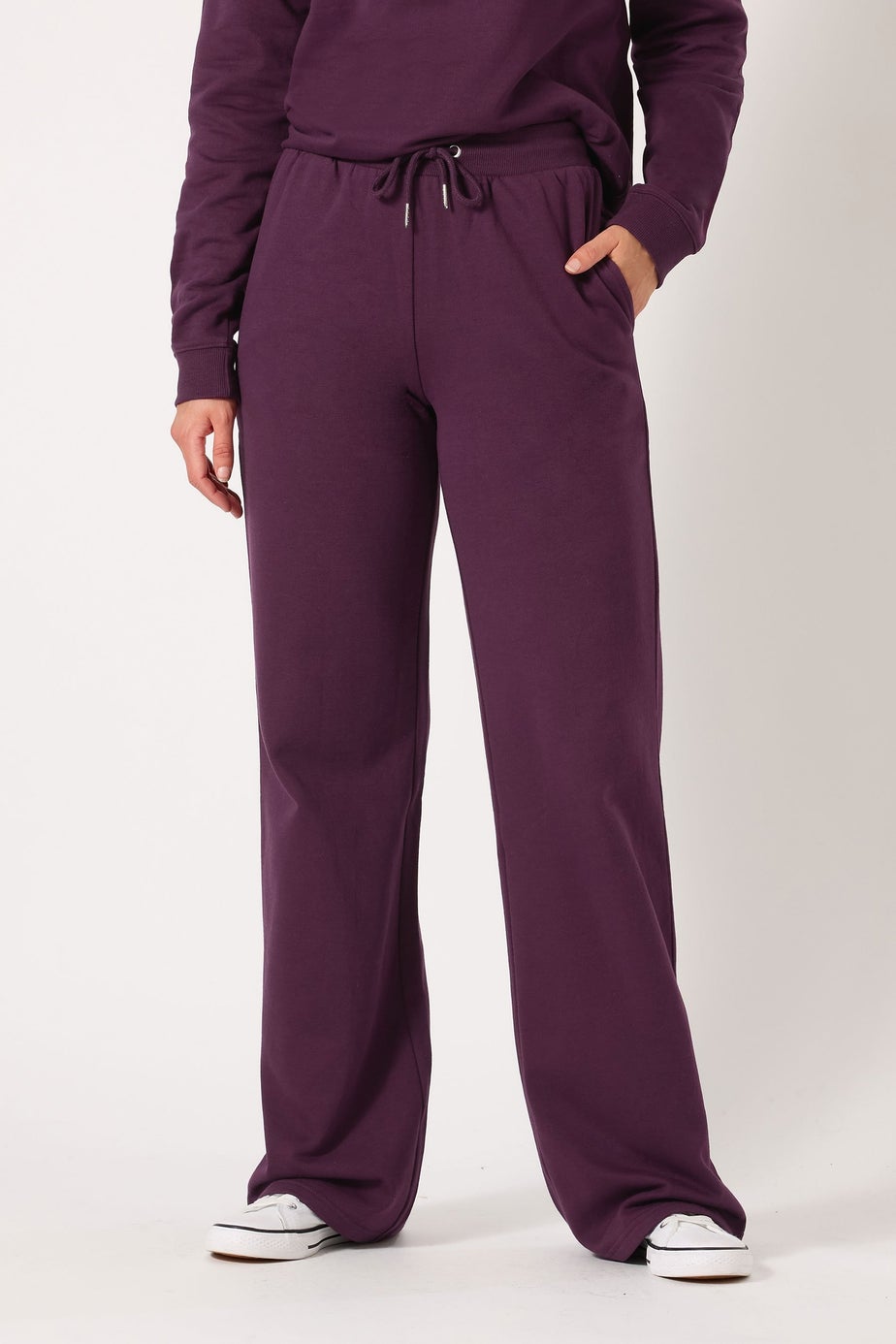 Long Tall Sally Purple Wide Leg Joggers
