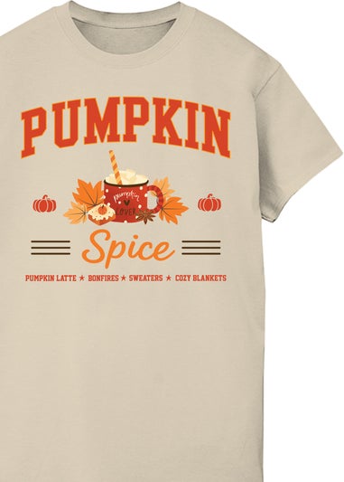 Brands In Pumpkin Spice Collegial Sand Graphic Boyfriend Fit T-Shirt