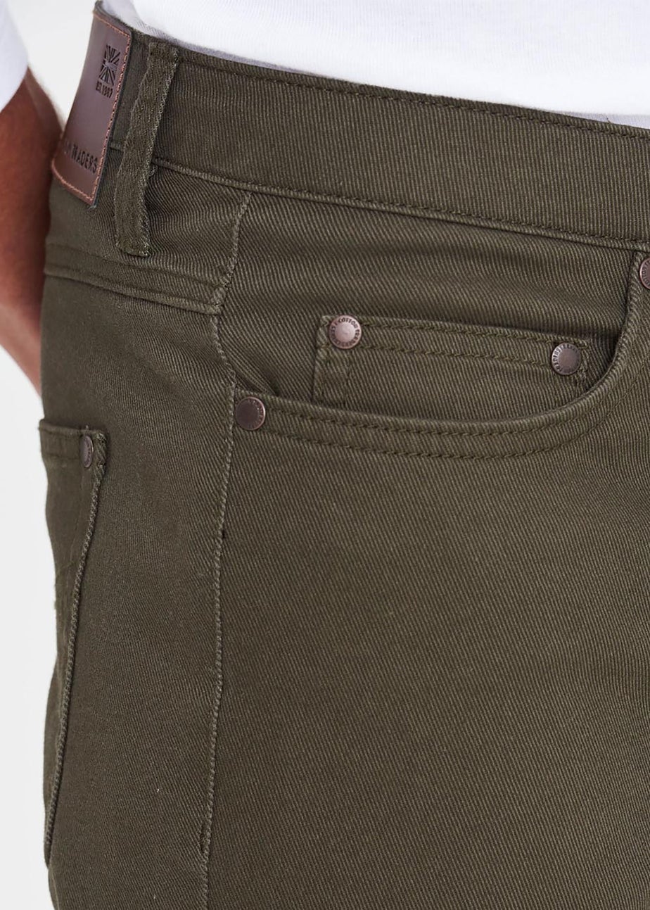 Cotton Traders Dark Forest Coloured Jeans