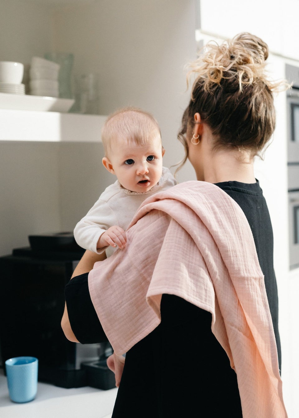Babymoov Doomoo Pink Flowers Lovely Muslin Cloths Set of 3