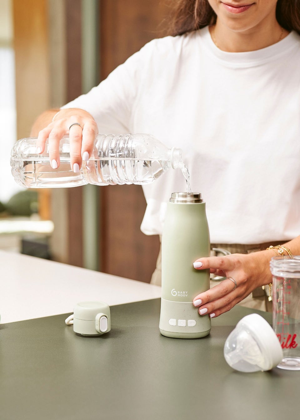 Babymoov Moov & Feed Sage Travel Bottle Warmer Rechargeable