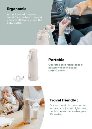 Babymoov Mineral Rechargable Travel Bottle Warmer Moov & Feed