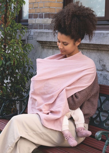 Babymoov Doomoo Pink Mom n Play Muslin Breastfeeding Cover