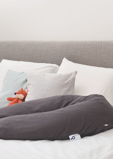 Babymoov Doomoo Grey Muslin maternity pillow Comfy Big