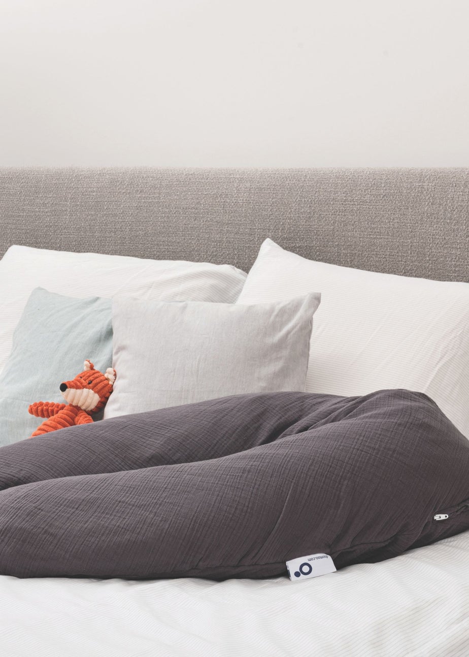 Babymoov Doomoo Grey Muslin maternity pillow Comfy Big