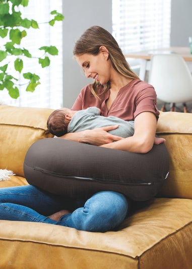 Babymoov Doomoo Grey Muslin maternity pillow Comfy Big