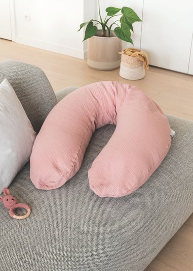 Babymoov Doomoo Pink Muslin Maternity Pillow Comfy Big