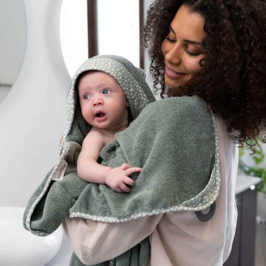 Babymoov Doomoo Green Hooded Towel Dry'n Play