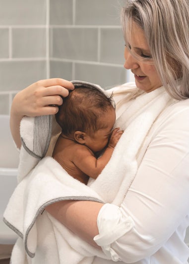 Babymoov Doomoo White Hooded Towel Dry'n Play